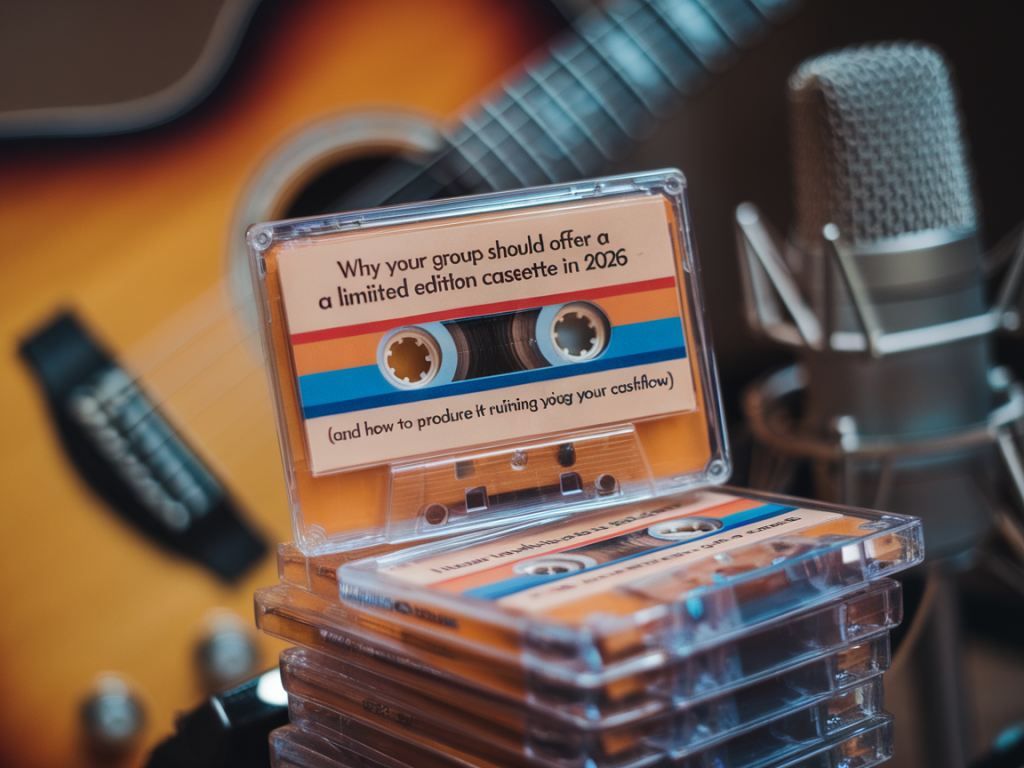 Pourquoi ton groupe devrait proposer une cassette limitée en 2026 (et comment la produire sans ruiner ton cashflow)